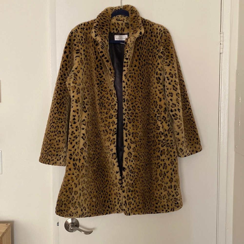 Worthington faux fur coat